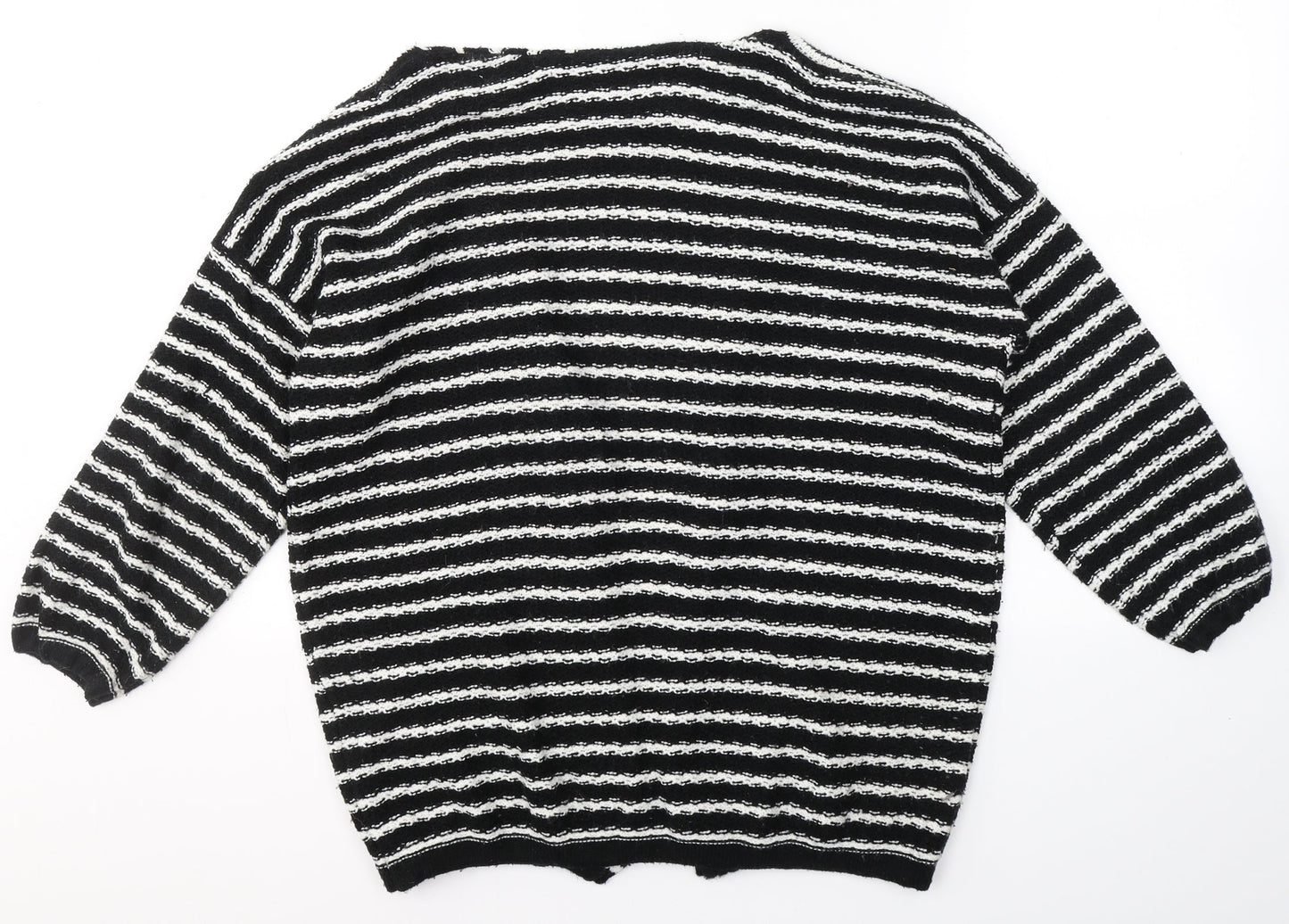 Womens UK Size S SWEEWE Black Cardigan Jumper