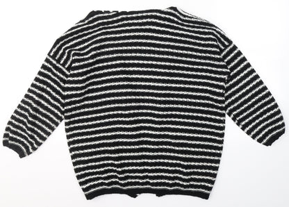 Womens UK Size S SWEEWE Black Cardigan Jumper