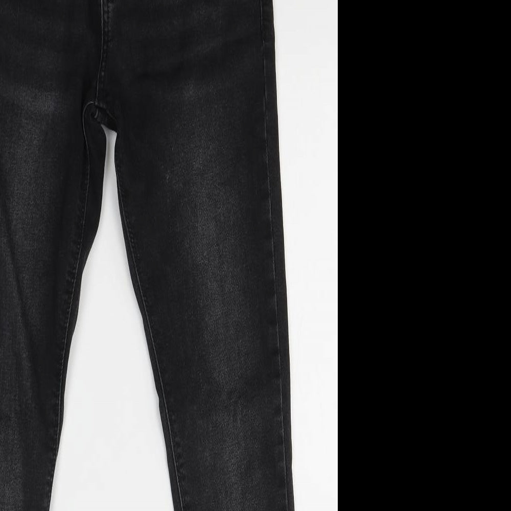 Denim & Co. Womens Black  Cotton Skinny Jeans Size 30 in L29 in Slim