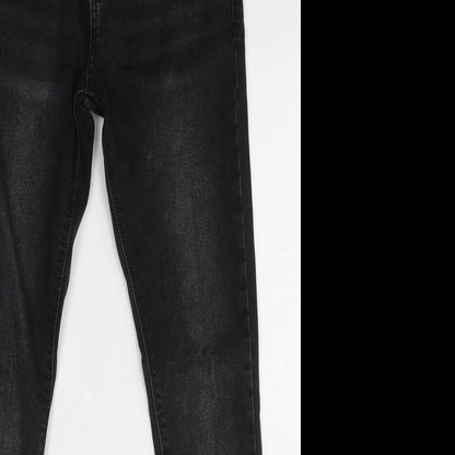 Denim & Co. Womens Black  Cotton Skinny Jeans Size 30 in L29 in Slim
