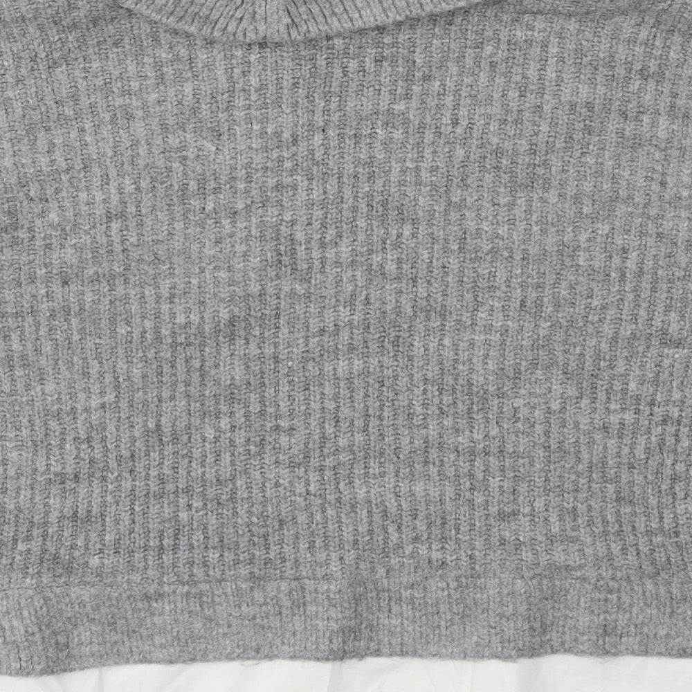 Womens UK Size S New Look Grey Pullover Jumper