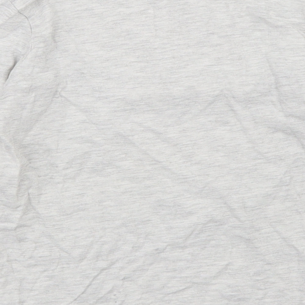 Primark Boys Grey  Cotton Basic T-Shirt Size 4-5 Years Crew Neck  - Skateboard