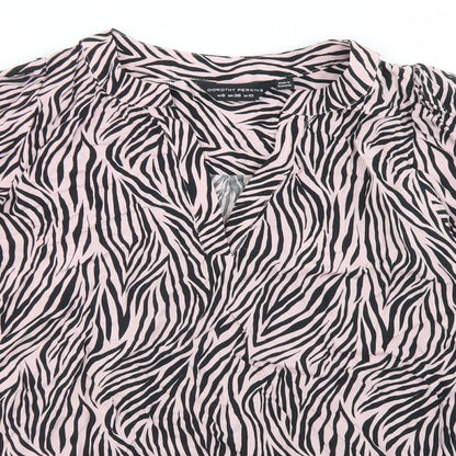 Womens UK Size 10 Dorothy Perkins Pink Basic Blouse