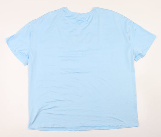 SheIn Womens Blue  Polyester Basic T-Shirt Size XL Crew Neck - California