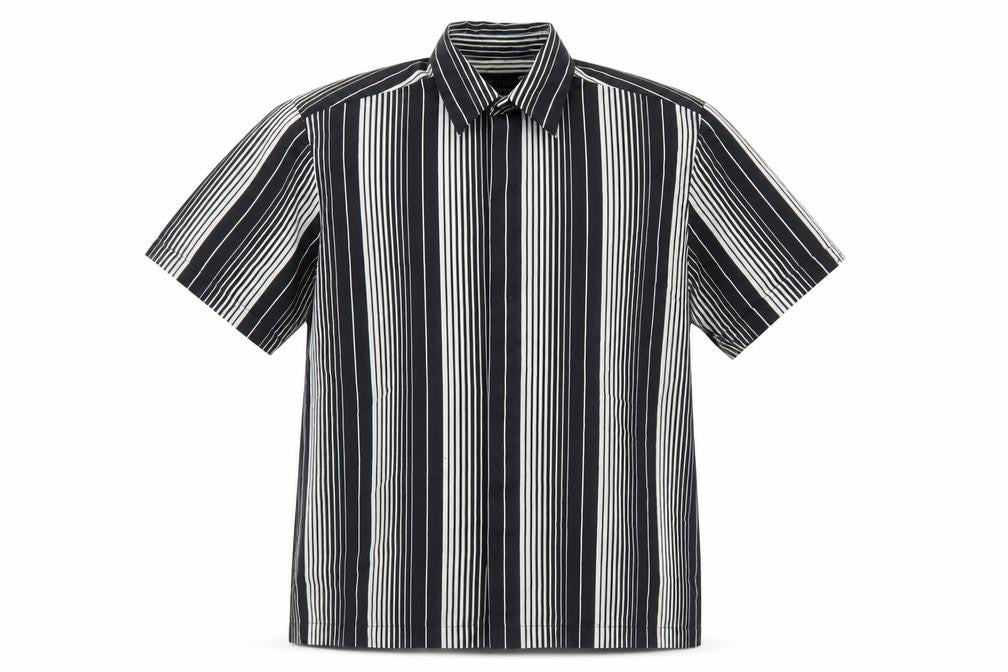 Mens UK Size S Burton Black  Button-Up Short Sleeve Casual Shirt