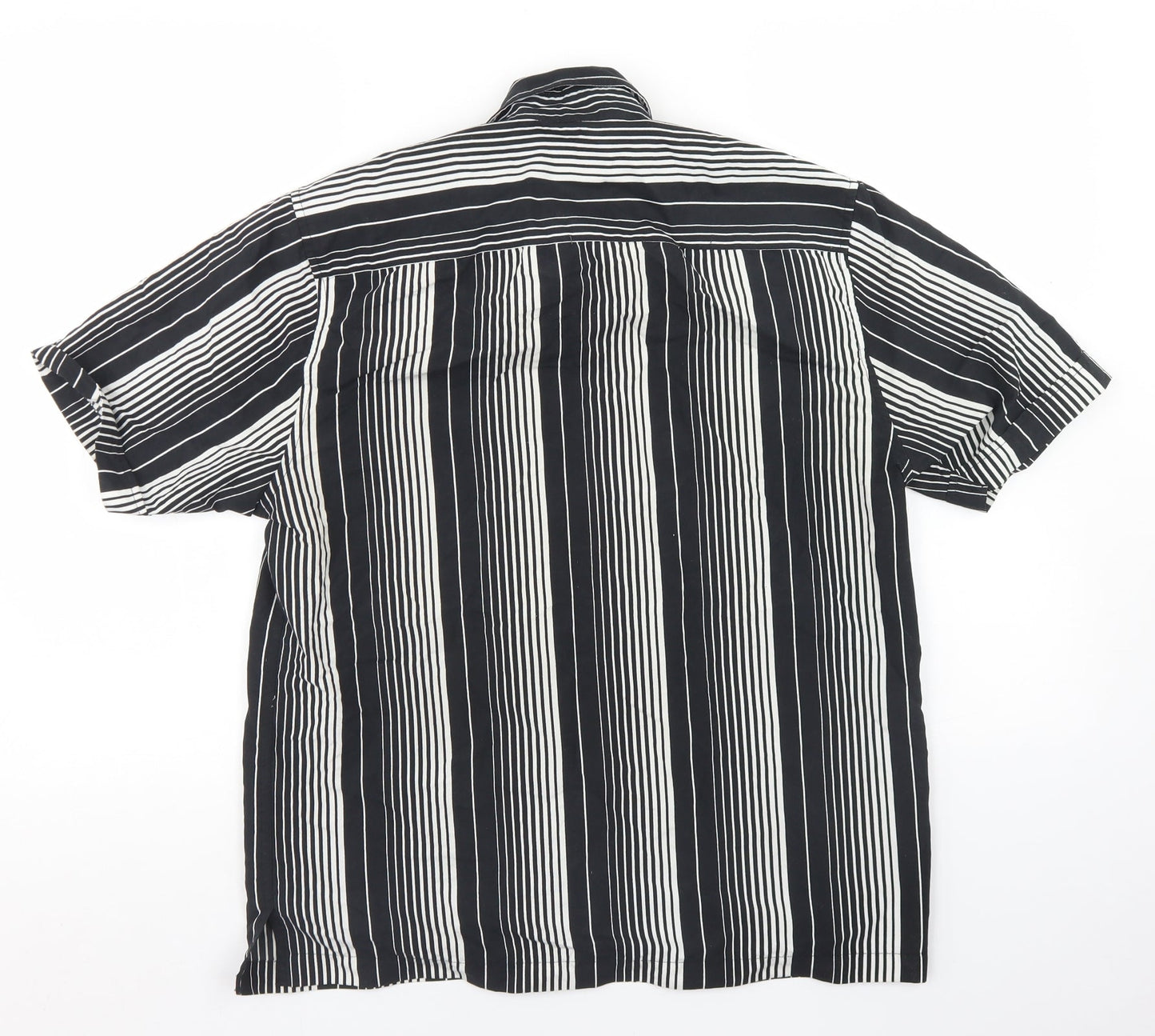 Mens UK Size S Burton Black  Button-Up Short Sleeve Casual Shirt