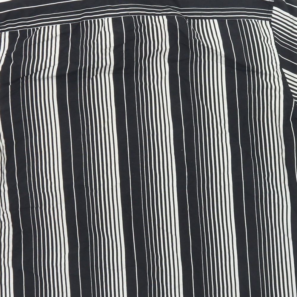 Mens UK Size S Burton Black  Button-Up Short Sleeve Casual Shirt