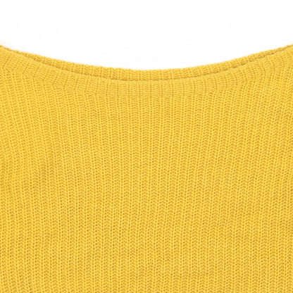 Womens UK Size S Missguided Yellow Pullover Jumper
