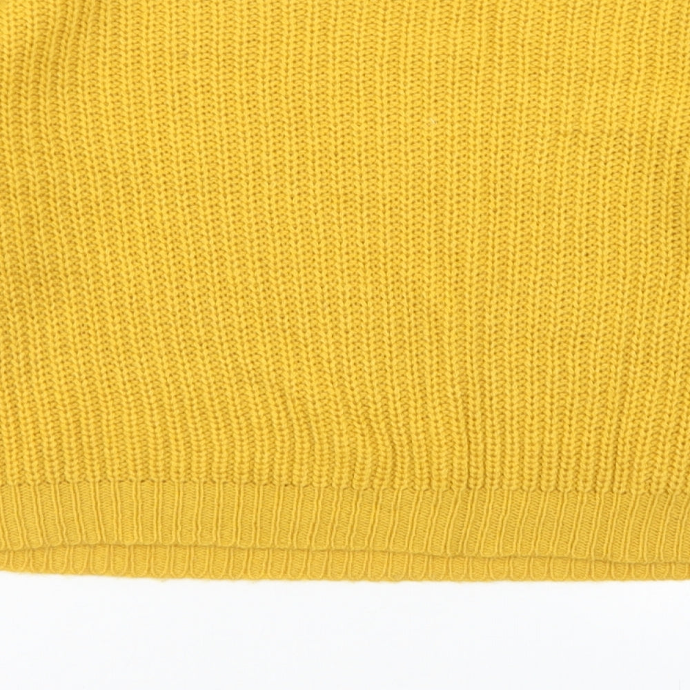 Womens UK Size S Missguided Yellow Pullover Jumper