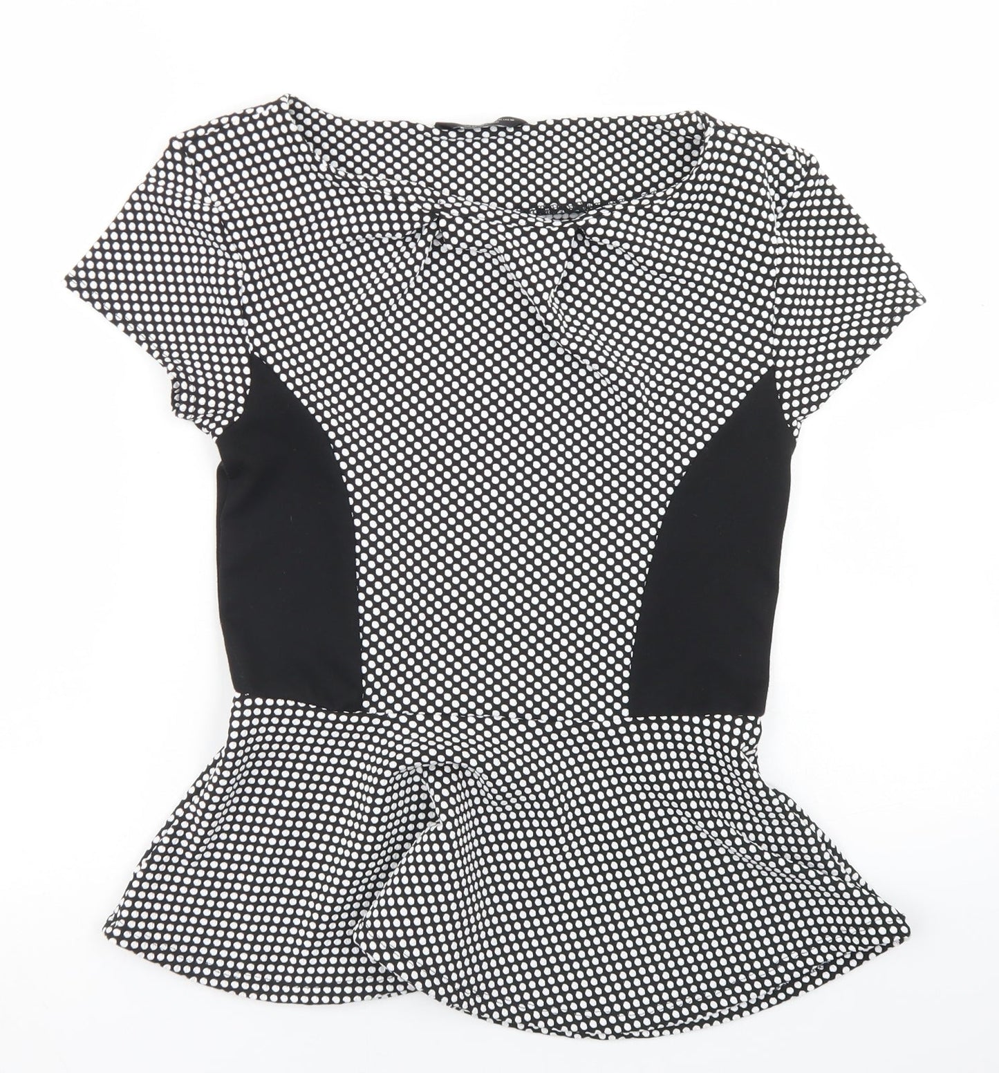 Womens UK Size 12 Dorothy Perkins Black Basic T-Shirt
