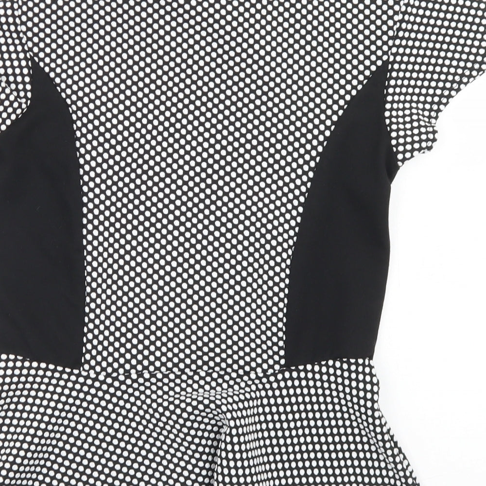 Womens UK Size 12 Dorothy Perkins Black Basic T-Shirt