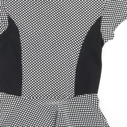 Womens UK Size 12 Dorothy Perkins Black Basic T-Shirt