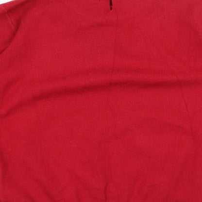 Womens UK Size 12 Darling Red Pullover Jumper