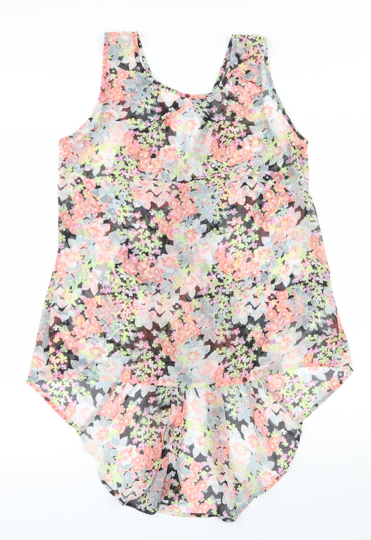 Womens UK Size 10 Oasis Multicoloured Basic Blouse
