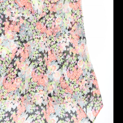 Womens UK Size 10 Oasis Multicoloured Basic Blouse
