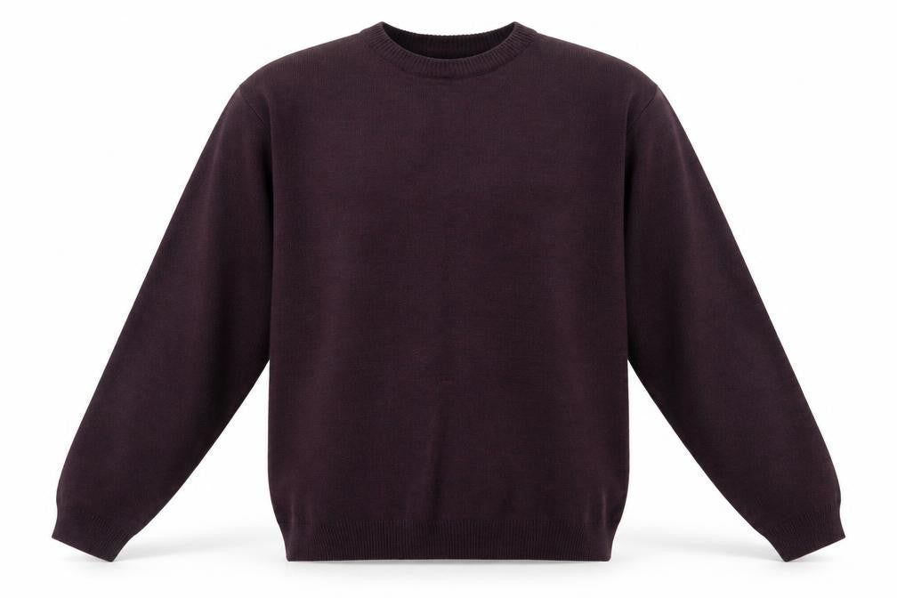 Mens UK Size M Essentials Purple Pullover Jumper
