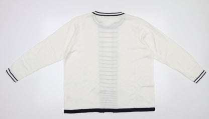 Womens UK Size XL Annabelle White Pullover Jumper