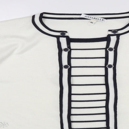 Womens UK Size XL Annabelle White Pullover Jumper