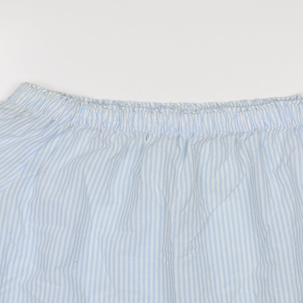Womens UK Size 8 H&M Blue Basic Blouse