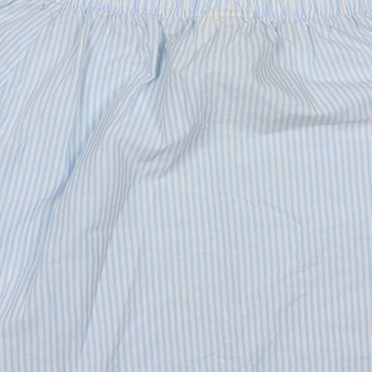 Womens UK Size 8 H&M Blue Basic Blouse
