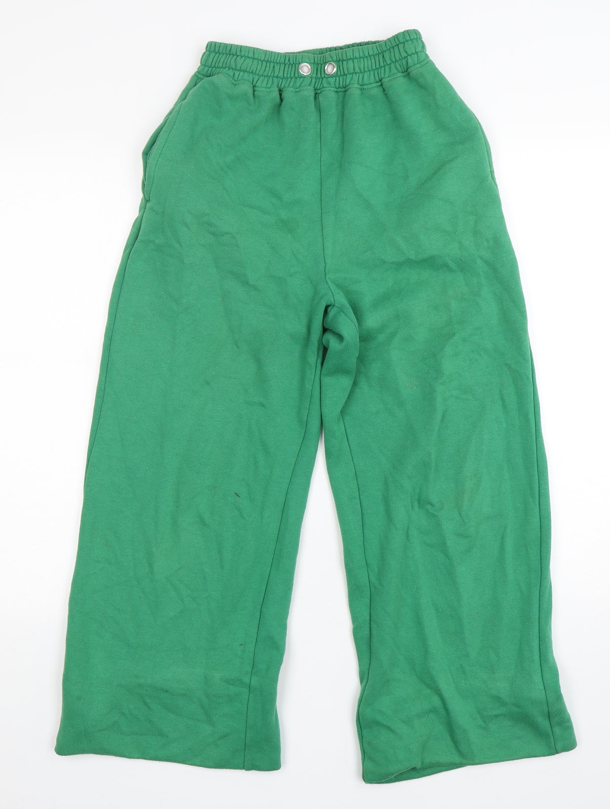 Ego Womens Green  Cotton Sweatpants Trousers Size 8 L26 in Regular