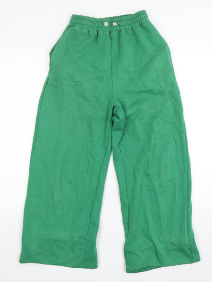 Ego Womens Green  Cotton Sweatpants Trousers Size 8 L26 in Regular