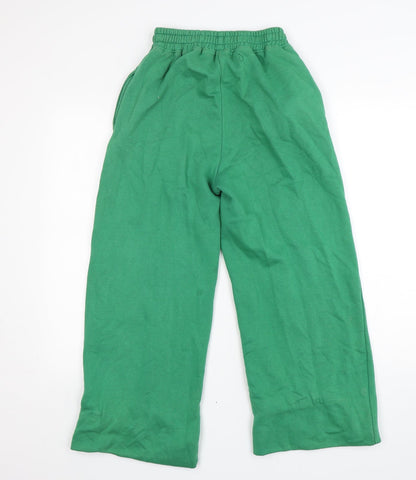 Ego Womens Green  Cotton Sweatpants Trousers Size 8 L26 in Regular