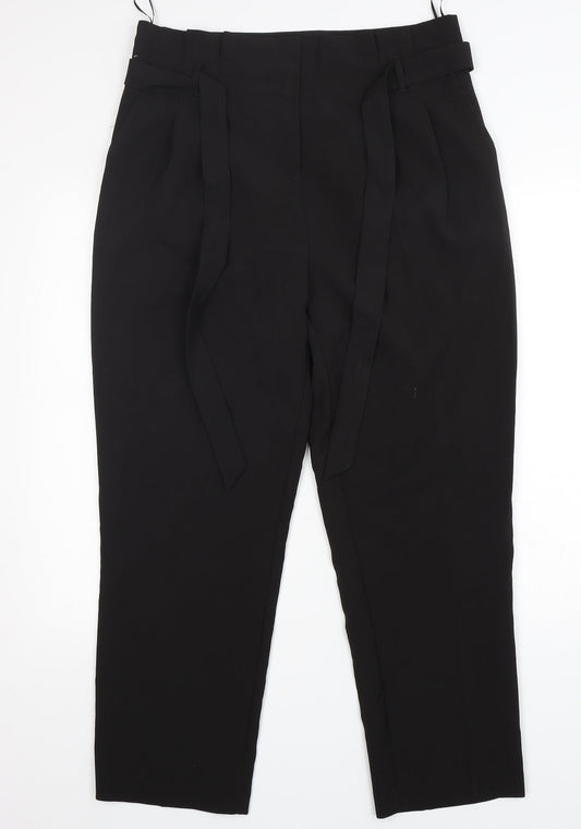 New Look Womens Black  Polyester Trousers  Size 14 L28 in Regular