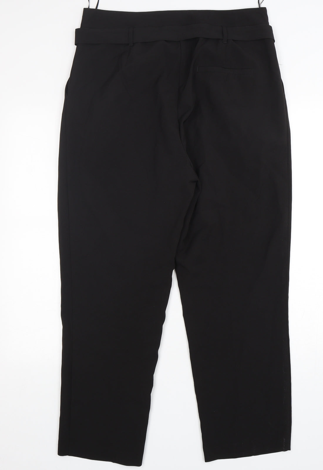 New Look Womens Black  Polyester Trousers  Size 14 L28 in Regular