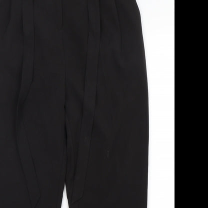 New Look Womens Black  Polyester Trousers  Size 14 L28 in Regular
