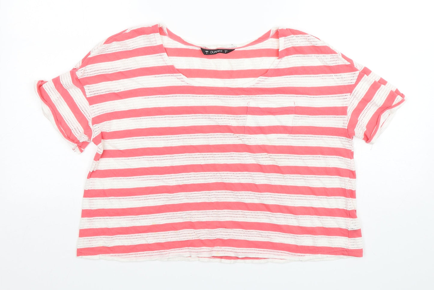 Womens UK Size S Dunnes Stores Multicoloured Basic T-Shirt