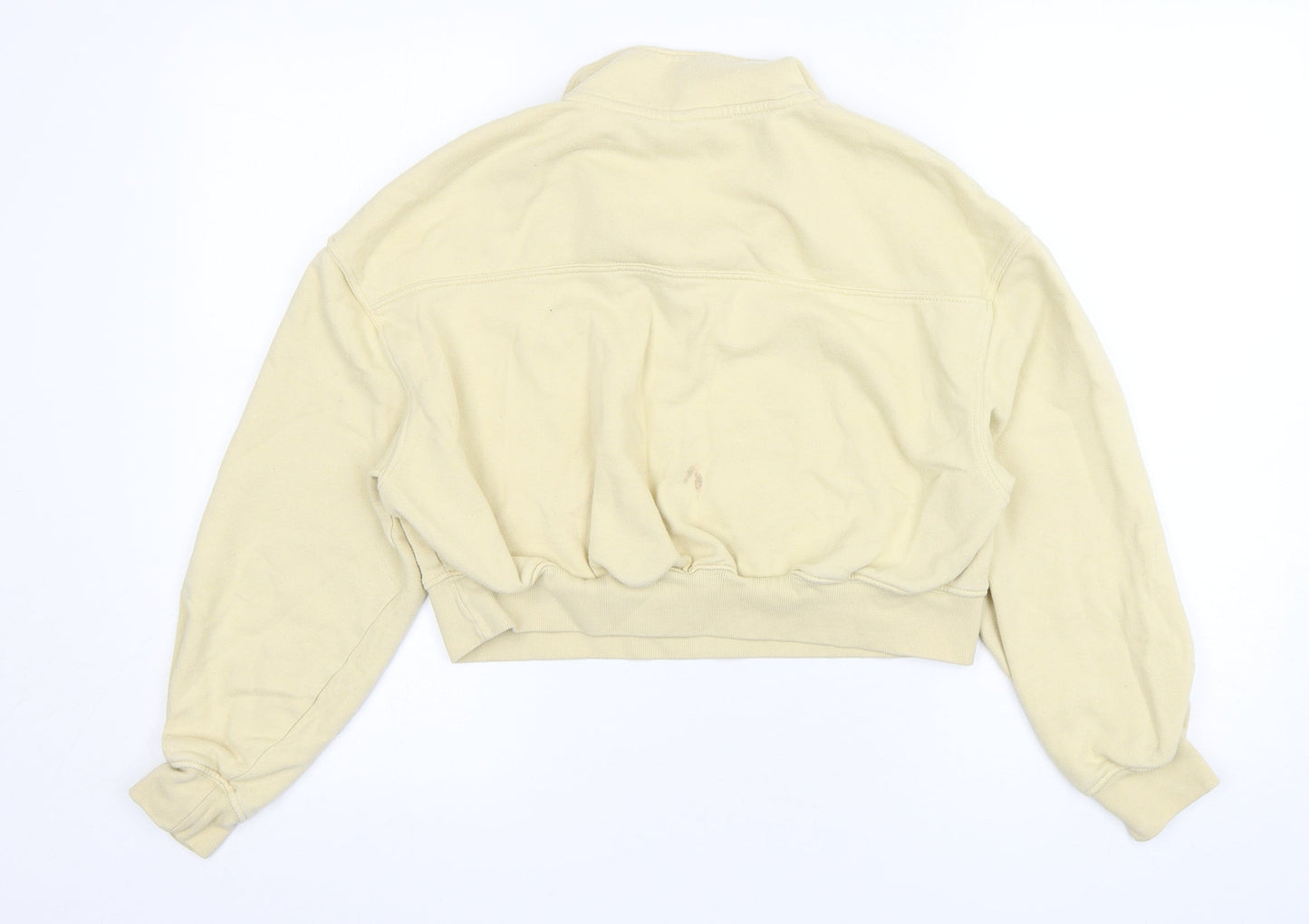 H&M Womens Beige  Polyester Pullover Sweatshirt Size M  Pullover