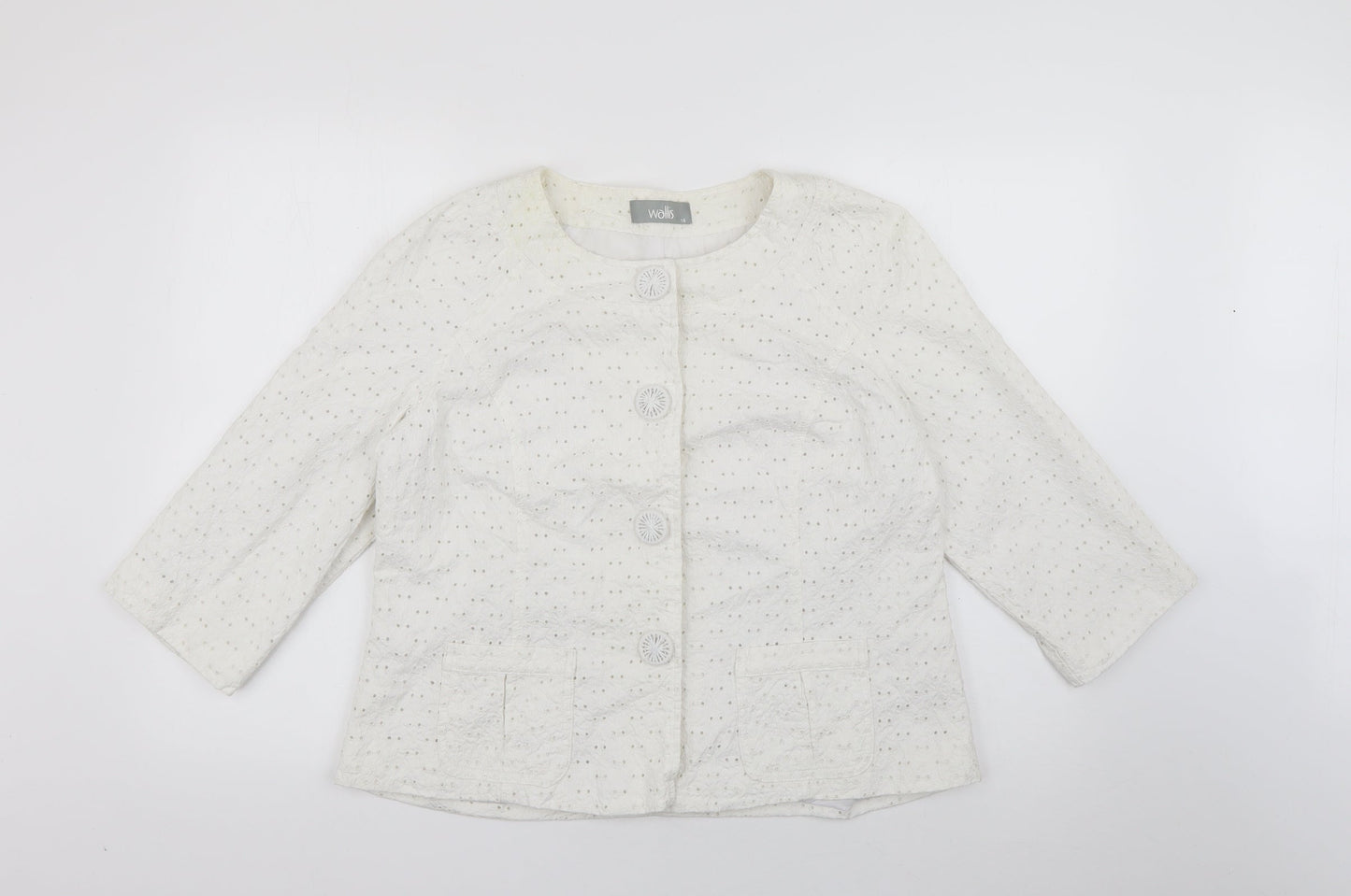 Womens UK Size 18 Wallis Ivory Jacket