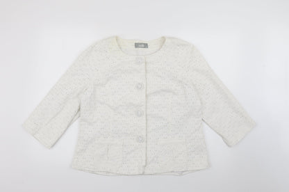 Womens UK Size 18 Wallis Ivory Jacket
