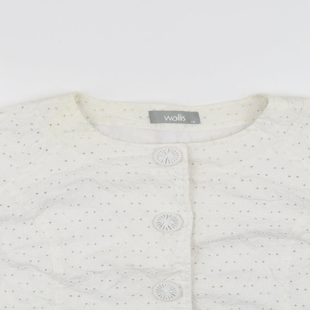 Womens UK Size 18 Wallis Ivory Jacket