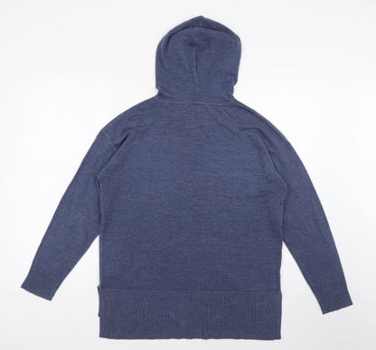 Papaya Womens Blue  Acrylic Pullover Hoodie Size 12