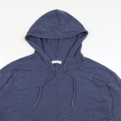 Papaya Womens Blue  Acrylic Pullover Hoodie Size 12