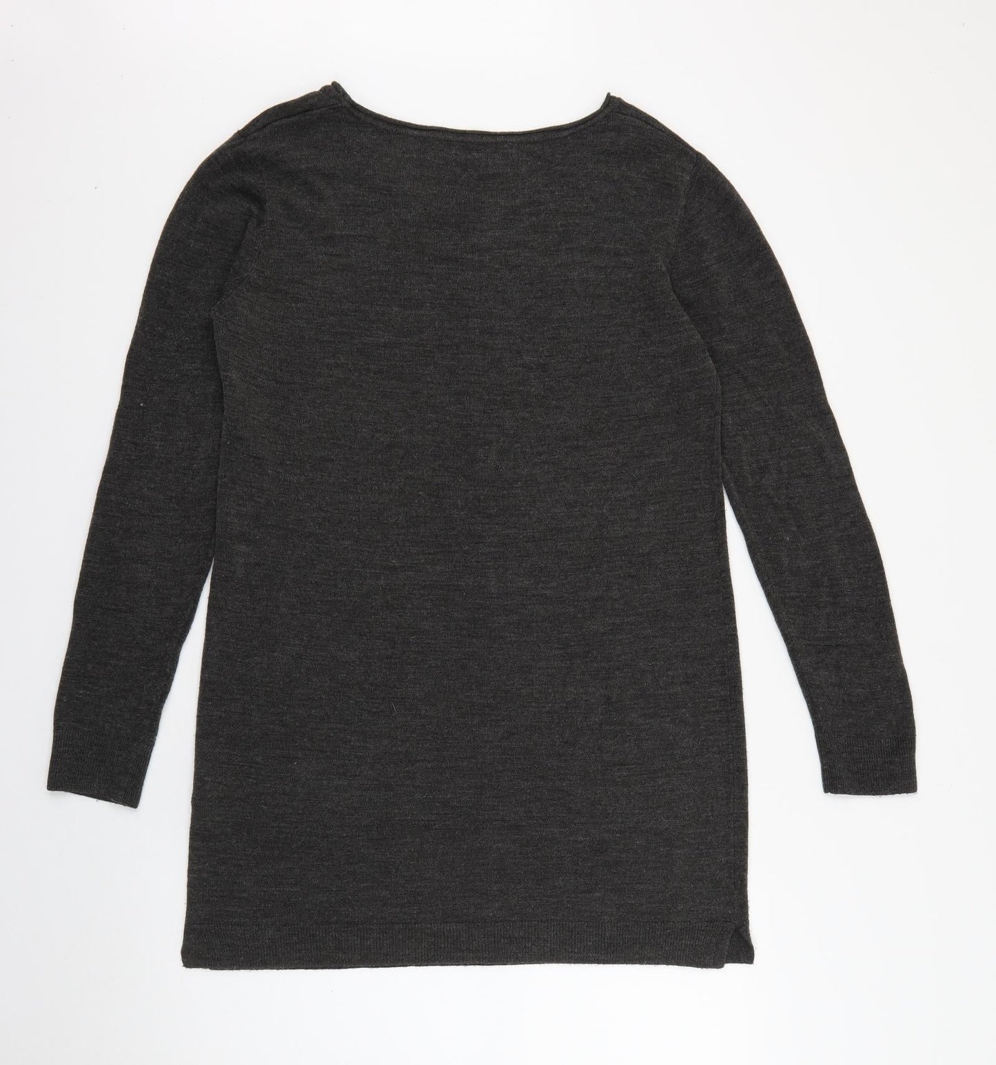 Primark Womens Grey Round Neck  Acrylic Pullover Jumper Size 14