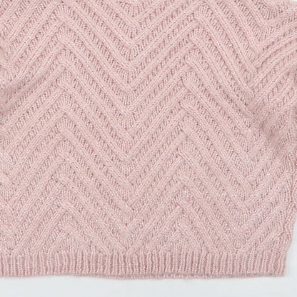 Minoti Girls Pink Crew Neck  Acrylic Pullover Jumper Size 9-10 Years