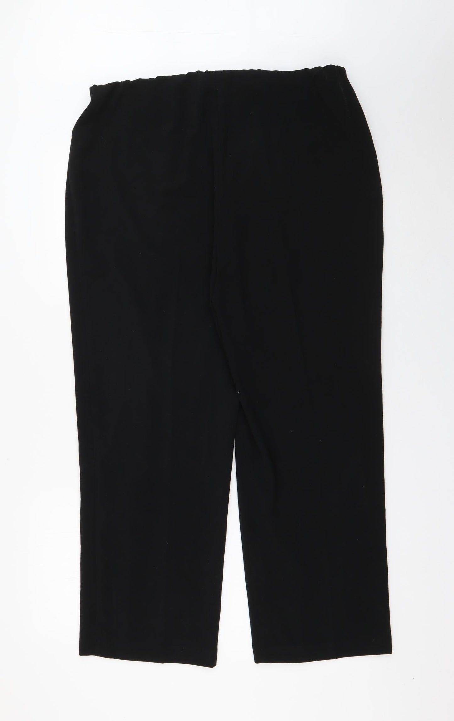 Womens UK Size 18 Isle Regular Fit  Black Trousers