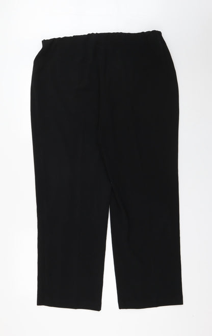 Womens UK Size 18 Isle Regular Fit  Black Trousers