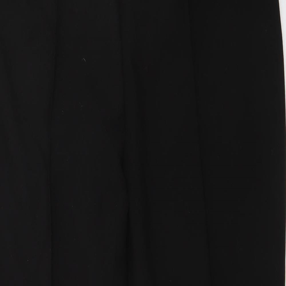 Bonmarché Womens Black  Polyester Trousers  Size 18 L26 in Regular
