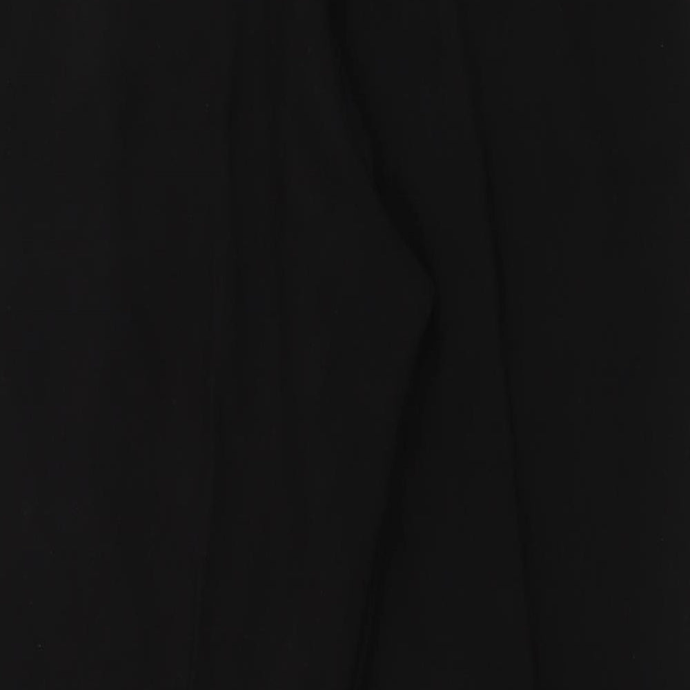 Bonmarché Womens Black  Polyester Trousers  Size 18 L26 in Regular