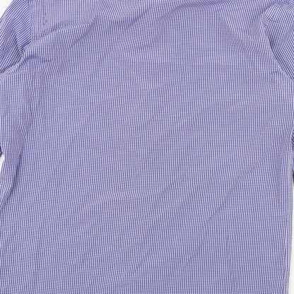 Mens UK Size M Daniel Rosso Blue  Button-Up Long Sleeve Casual Shirt