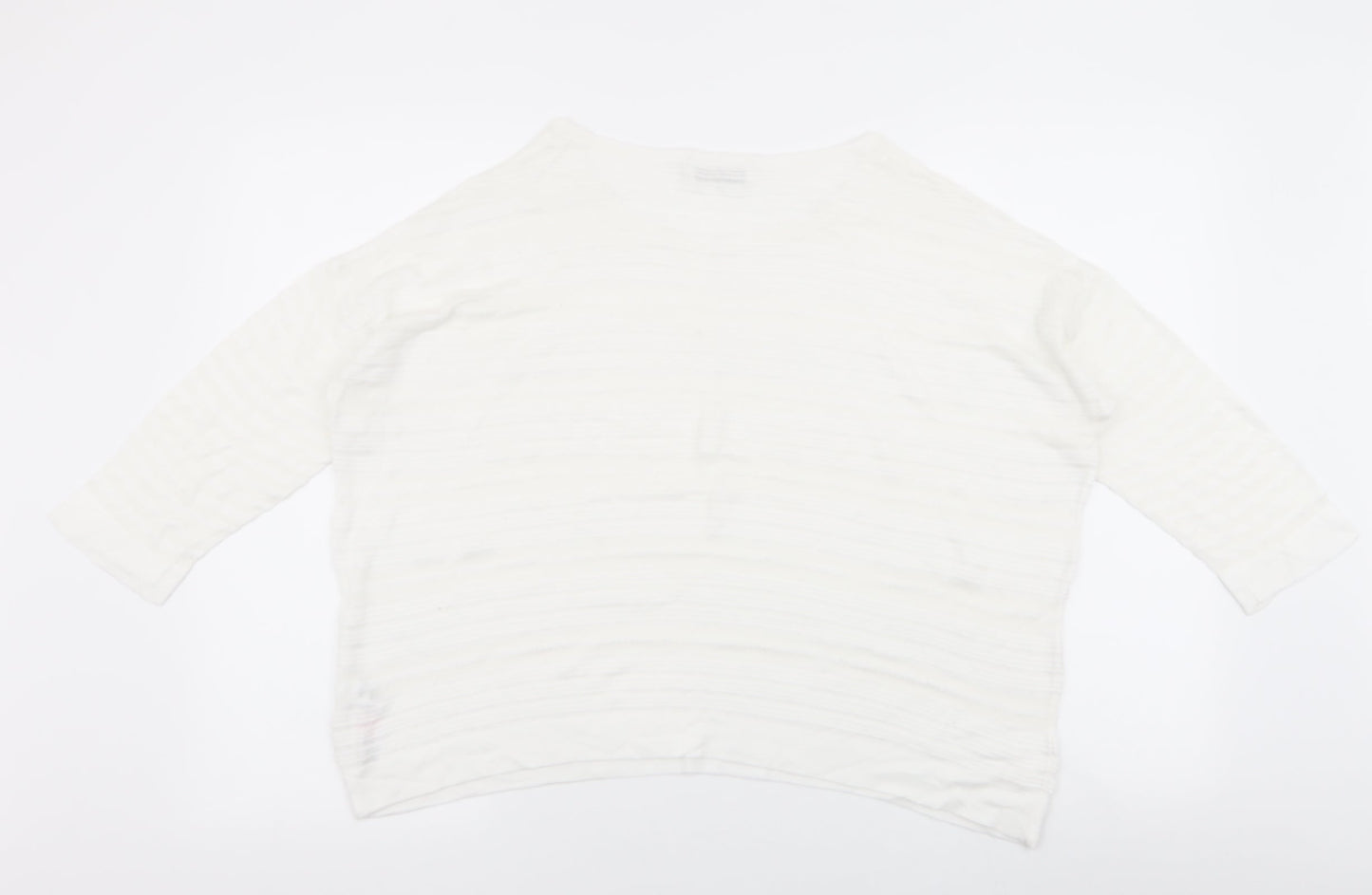 Womens UK Size M Wallis White Jersey Blouse