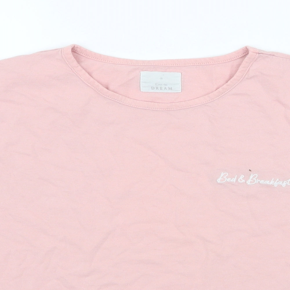 Matalan Womens Pink  100% Cotton Top Pyjama Top Size XS   - bed & breakfast