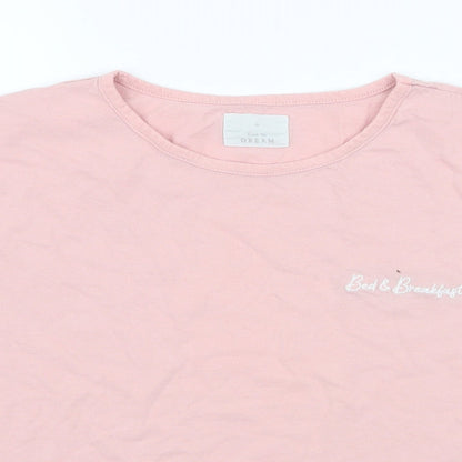 Matalan Womens Pink  100% Cotton Top Pyjama Top Size XS   - bed & breakfast