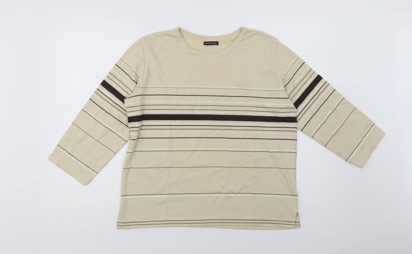 Womens UK Size 10 Dunnes Stores Beige Basic Blouse