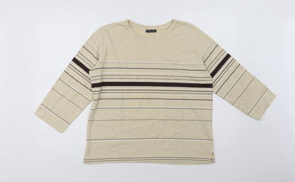 Womens UK Size 10 Dunnes Stores Beige Basic Blouse