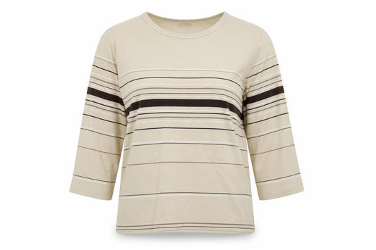 Womens UK Size 10 Dunnes Stores Beige Basic Blouse